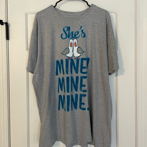 Disney Parks Couples T Shirt (“She’s Mine! Mine! Mine!”) - Picture 1 of 4